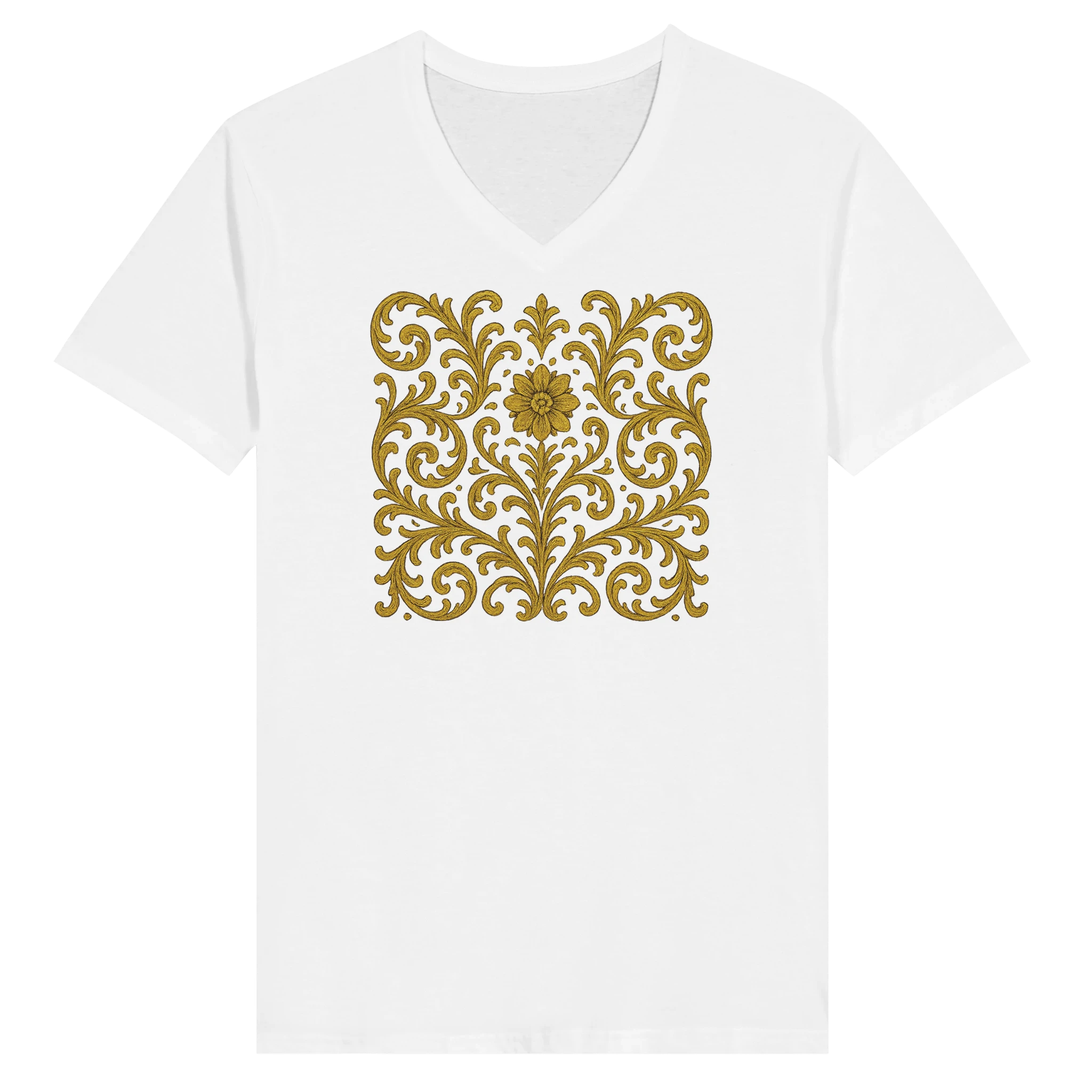 Premium Unisex V-Neck T-shirt White