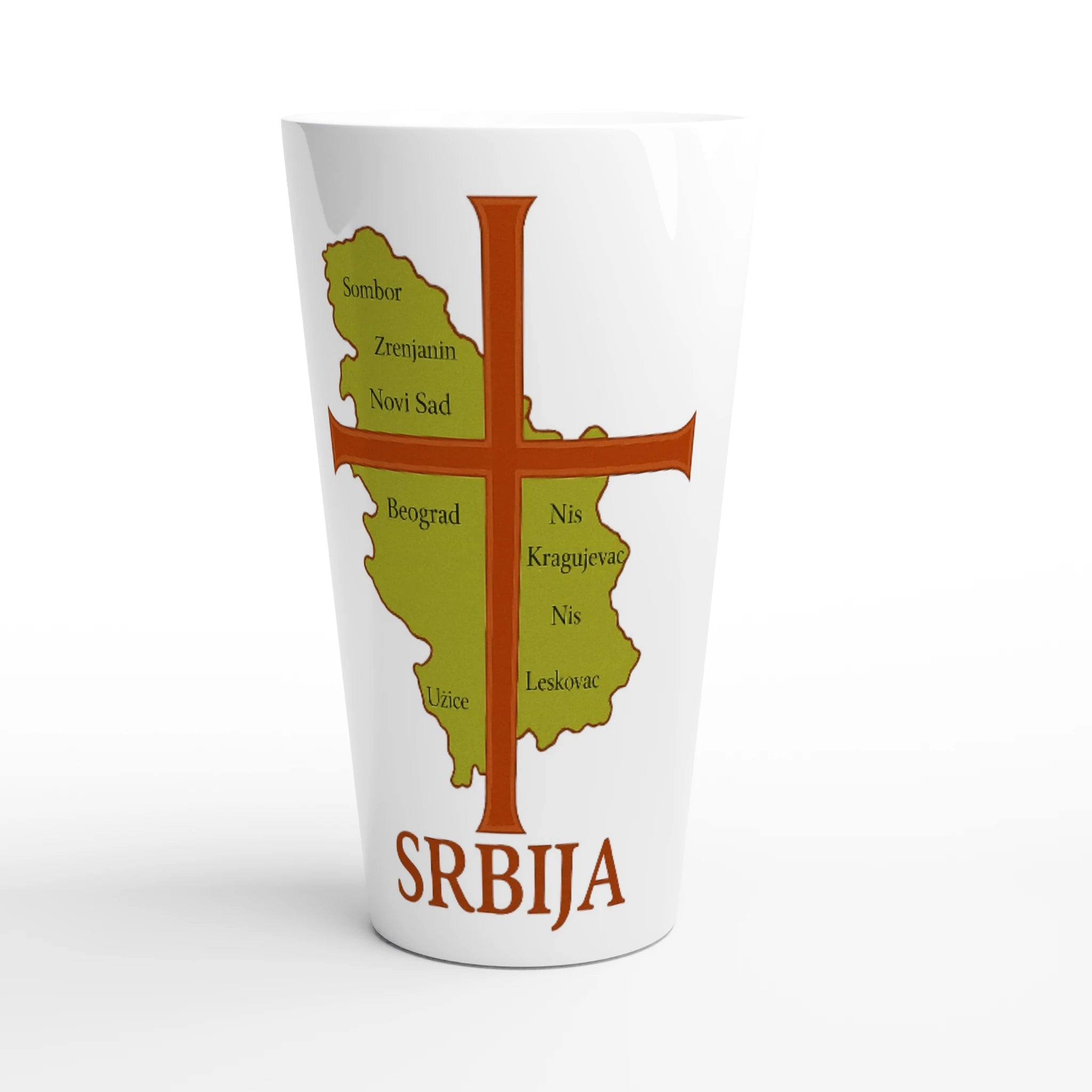 White Latte 17oz Ceramic Mug