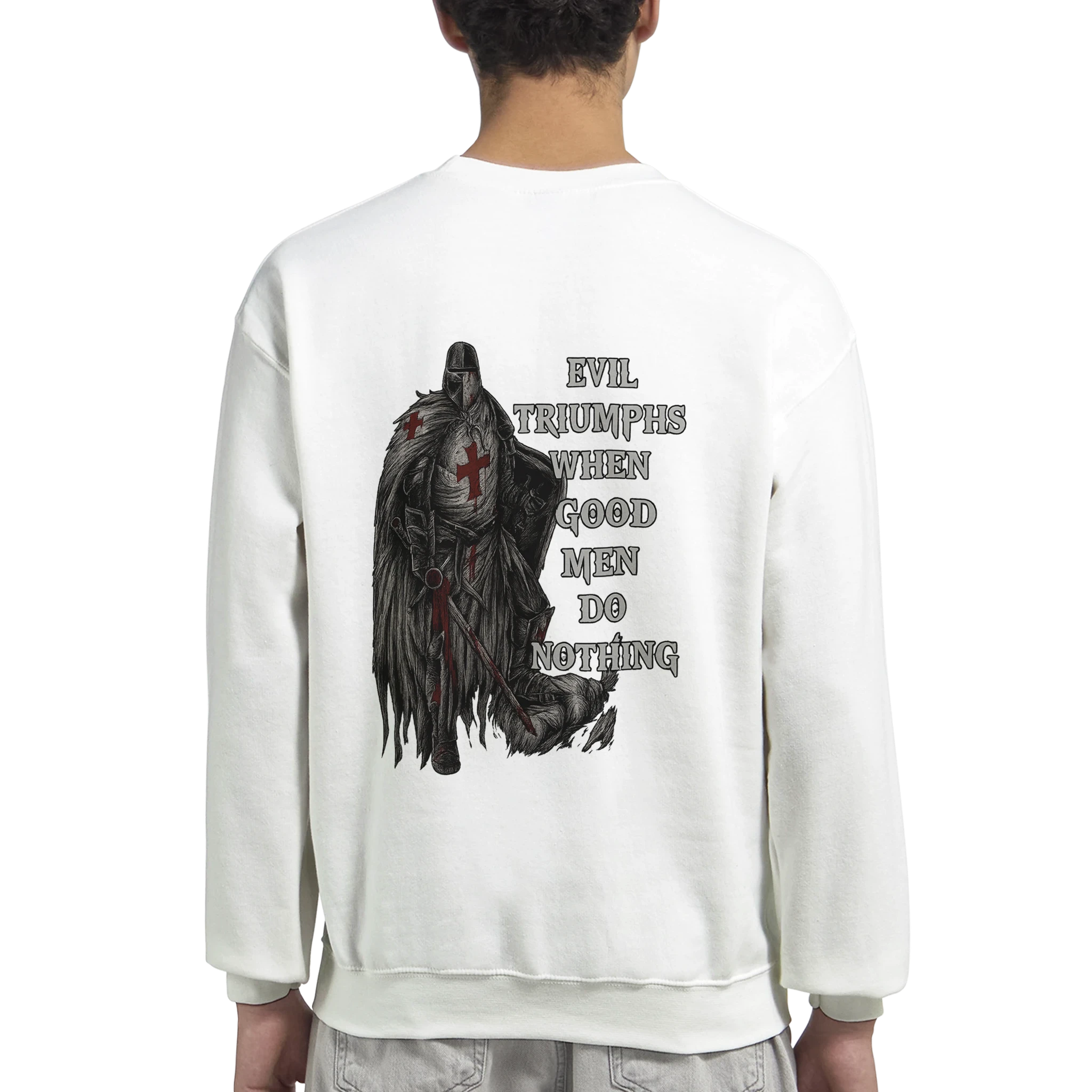 Classic Unisex Crewneck Sweatshirt | Gildan® 18000 White