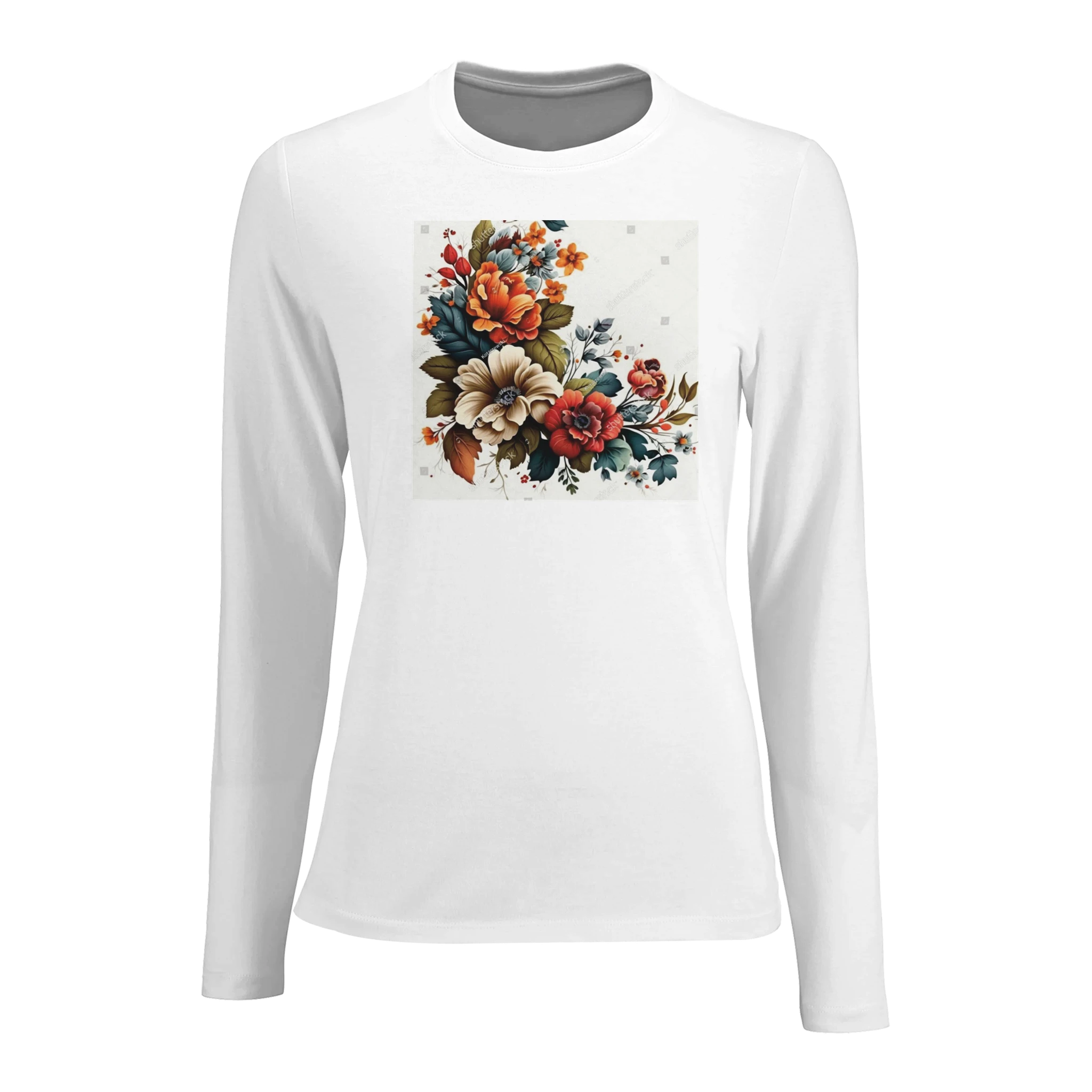 Women's Long Sleeve Fitted T-shirt | SOL'S Imperial LSL Women 02075 White