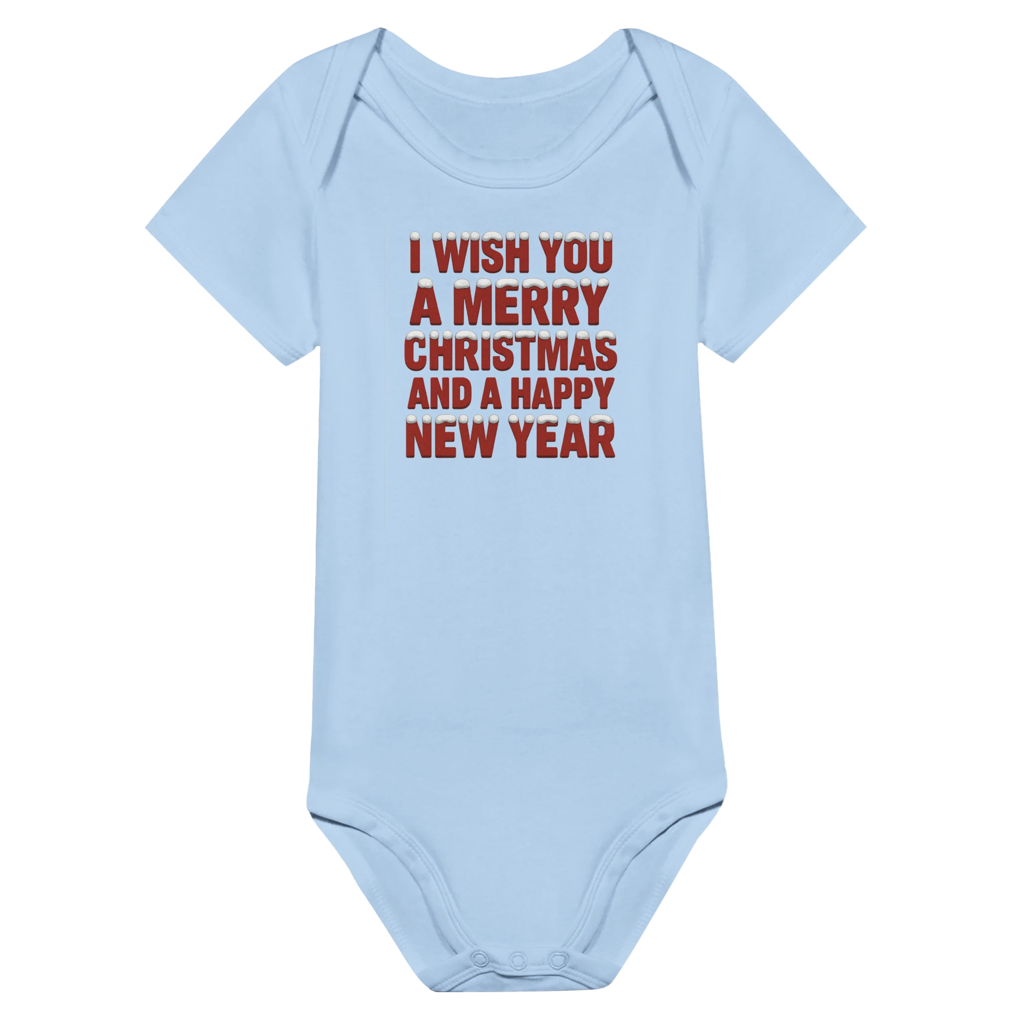 Classic Baby Short Sleeve Bodysuit Baby Blue