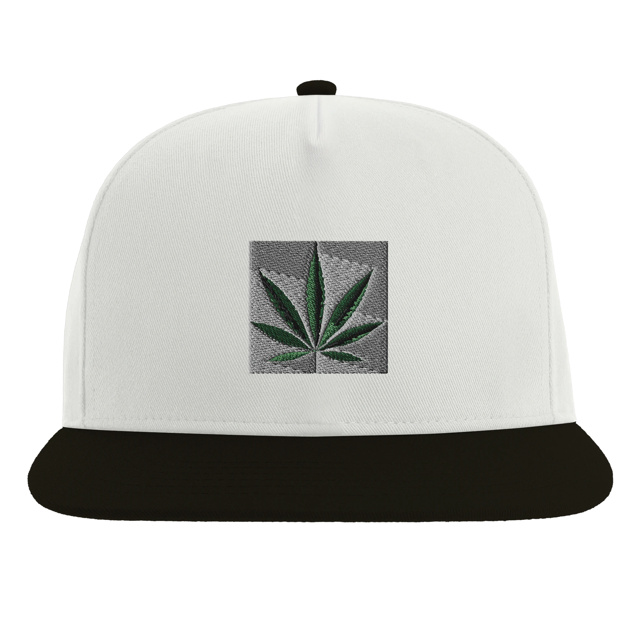 Original Flat Peak Snapback | Beechfield B660 White and Black