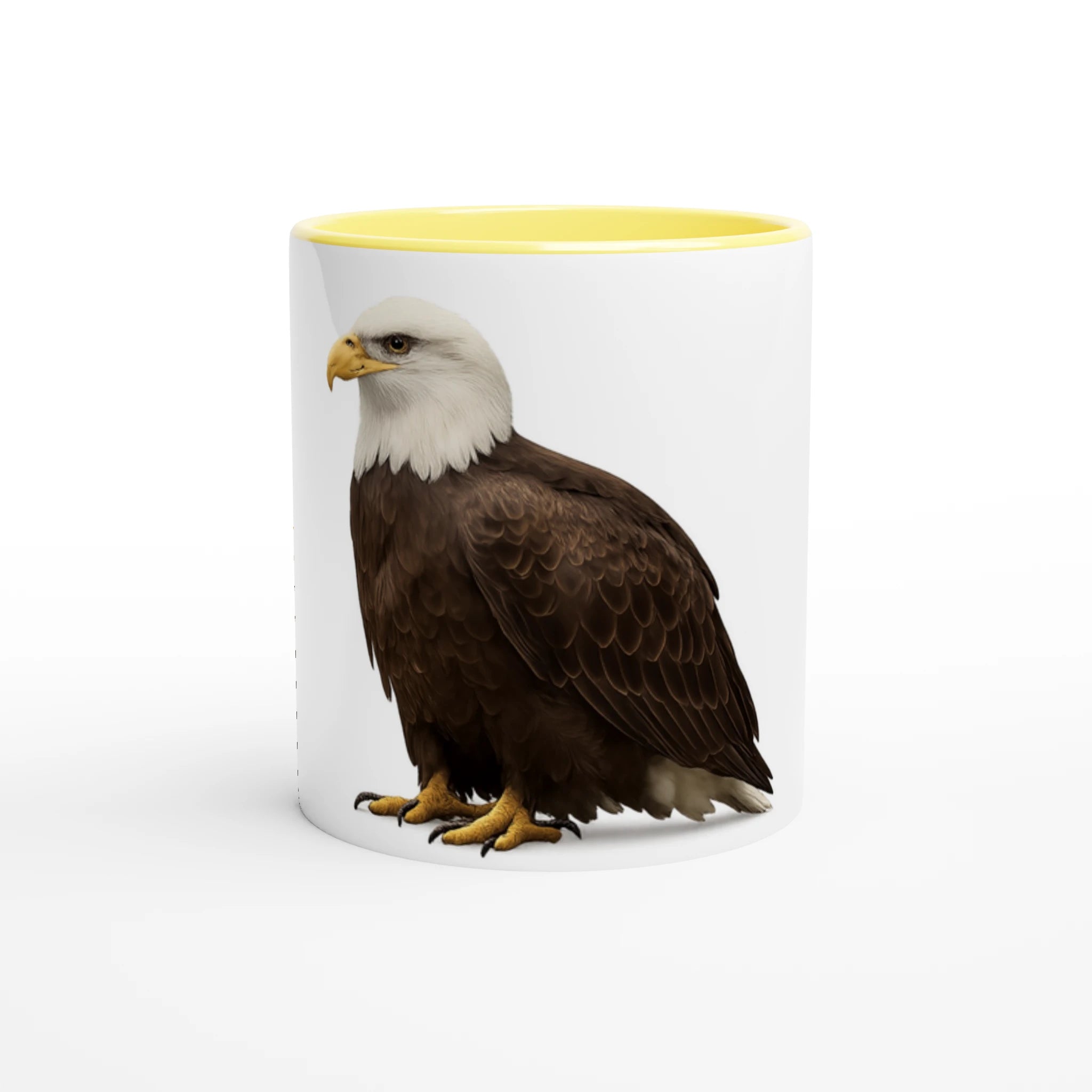 White 11oz Ceramic Mug with Color Inside