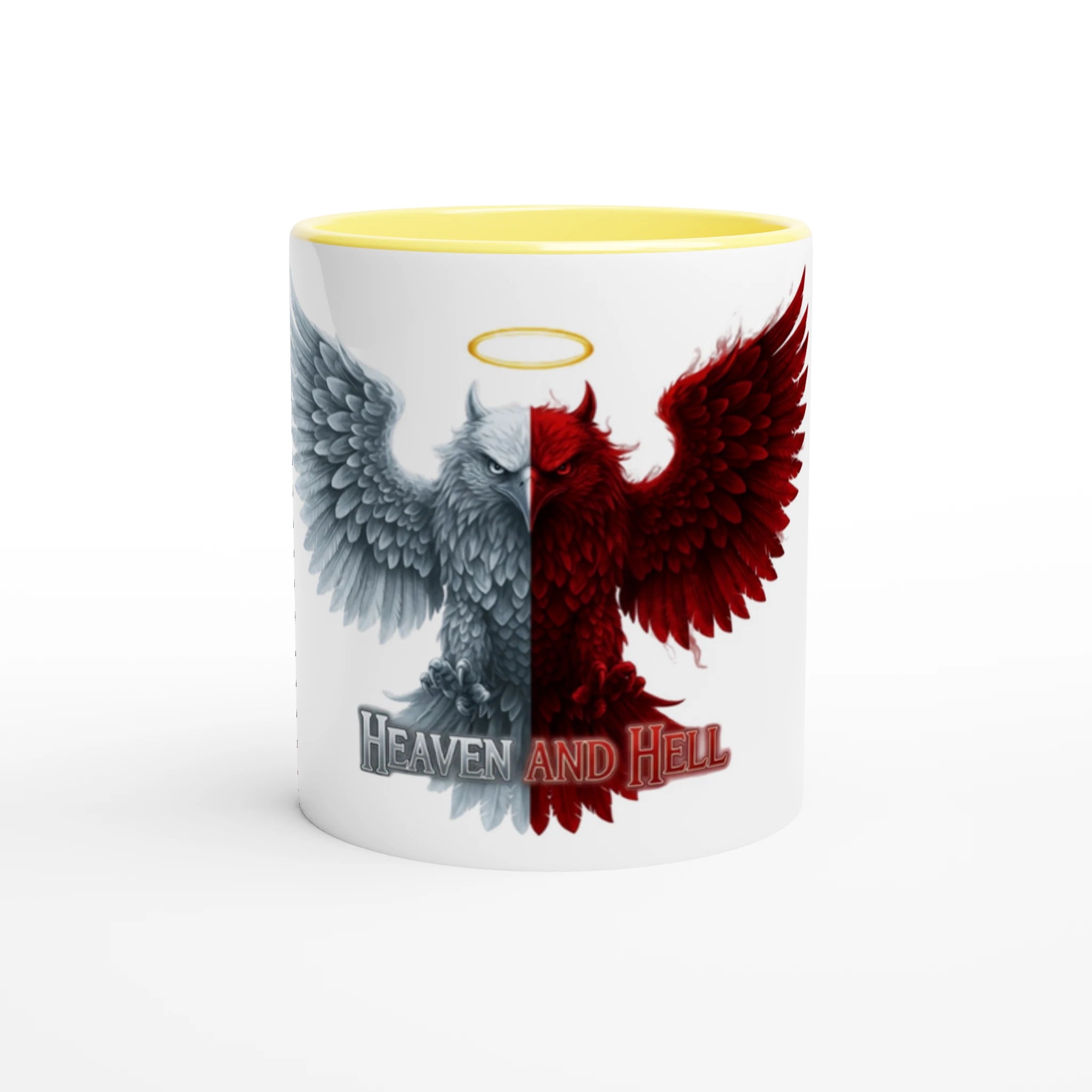 White 11oz Ceramic Mug with Color Inside