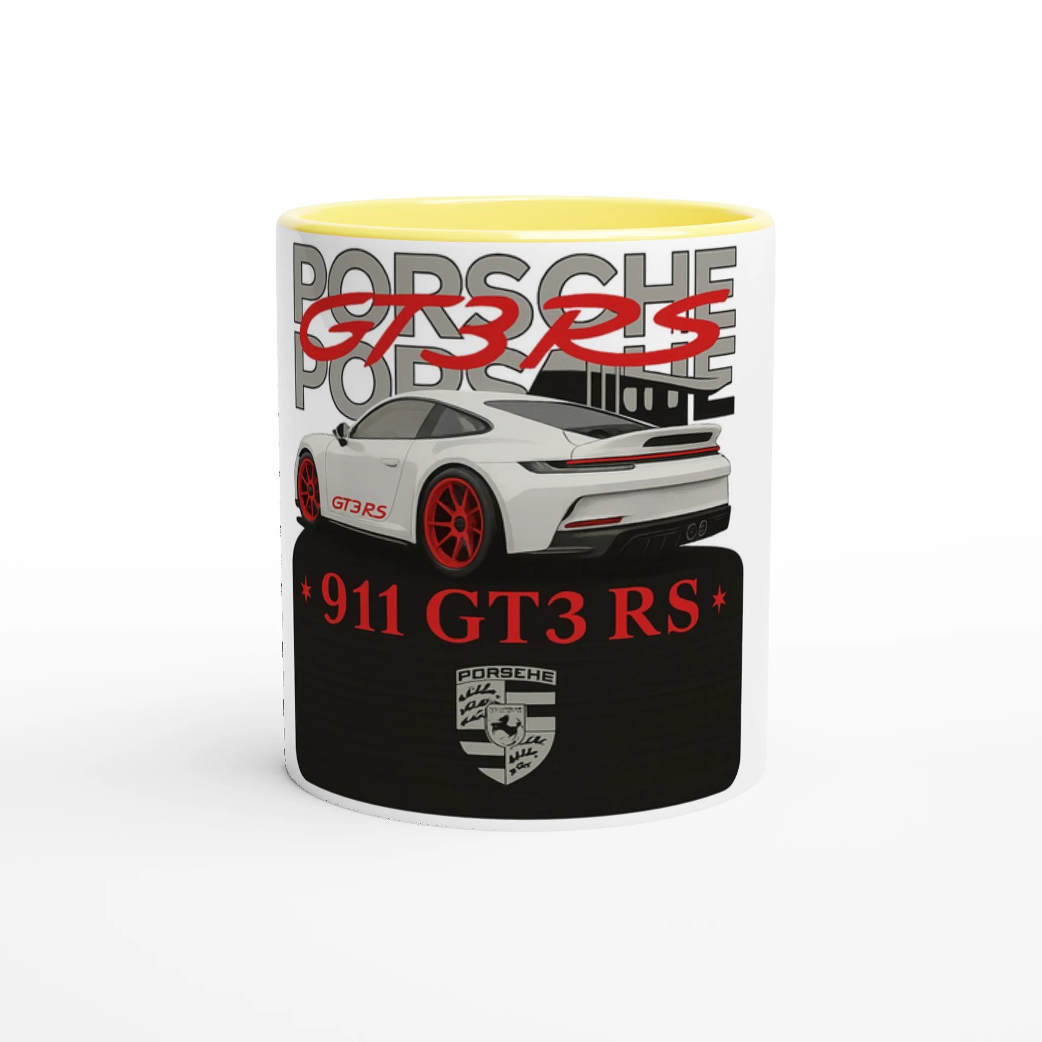 White 11oz Ceramic Mug with Color Inside