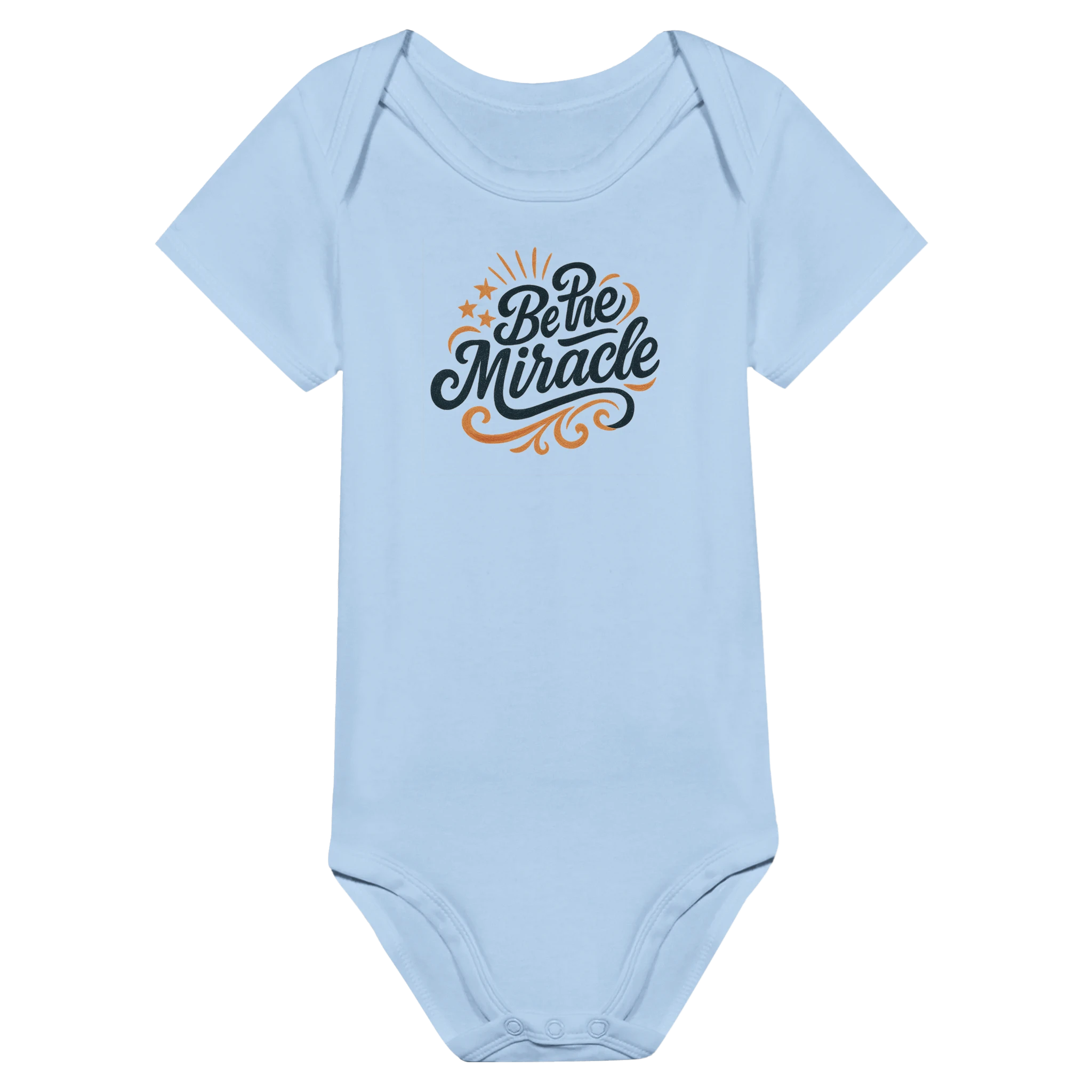 Classic Baby Short Sleeve Bodysuit Baby Blue