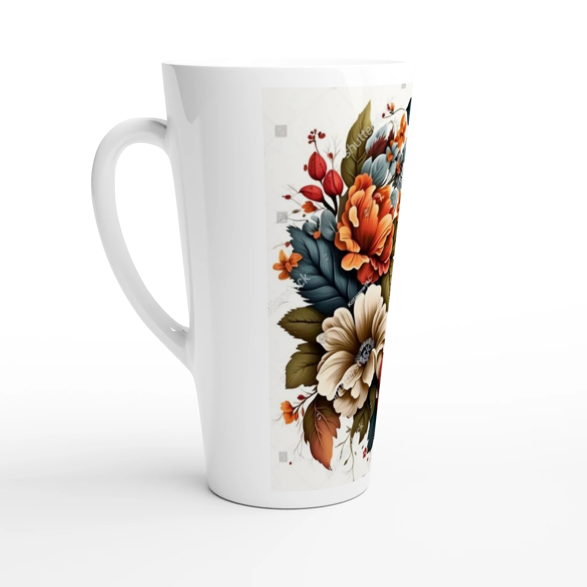 White Latte 17oz Ceramic Mug