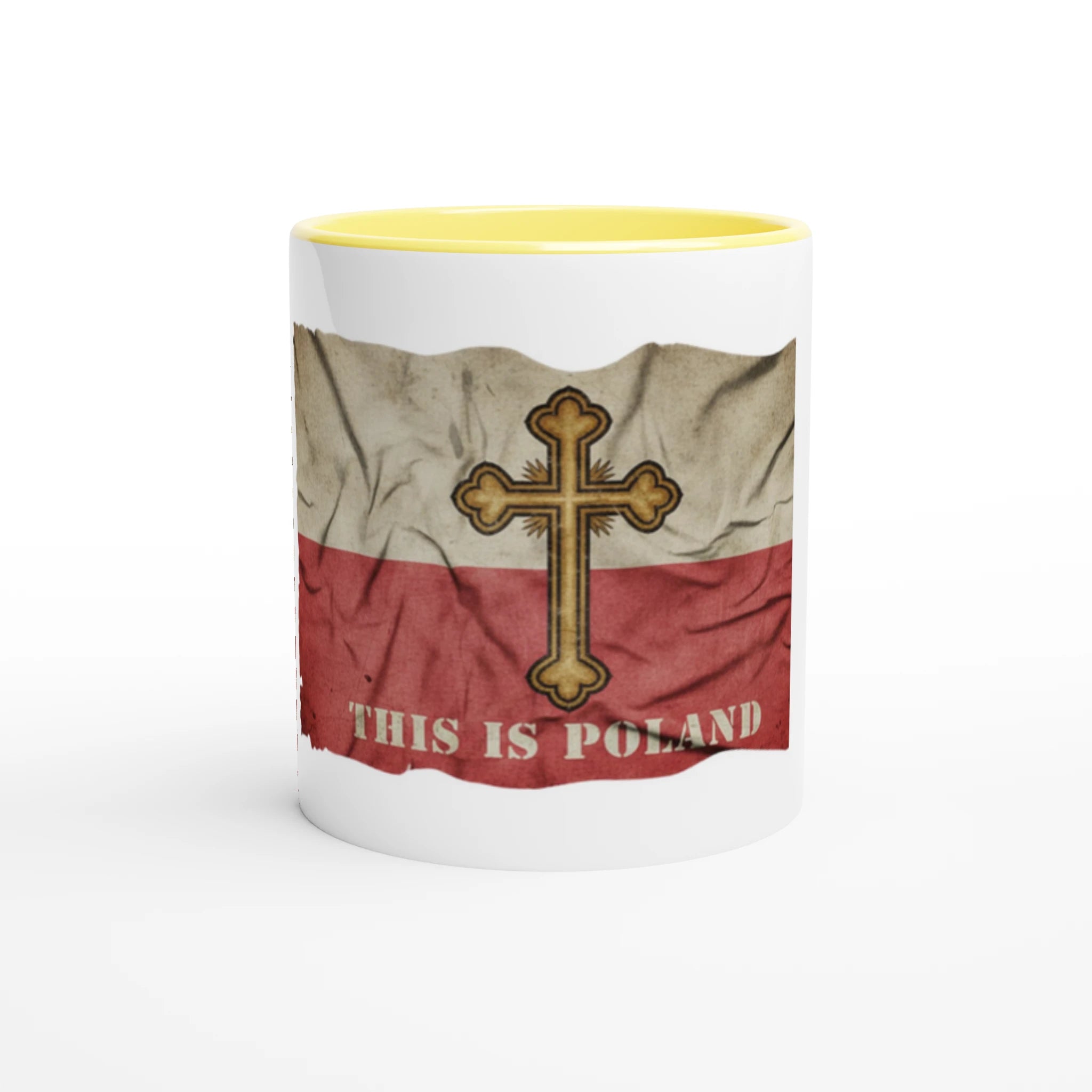 White 11oz Ceramic Mug with Color Inside